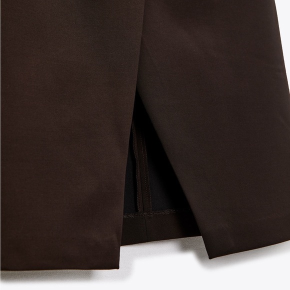 SET ZARA Midi Skirt With Slit and Blouse - Picture 8 of 8